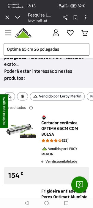 Cortador de tijoleira optima 65 cm 26"