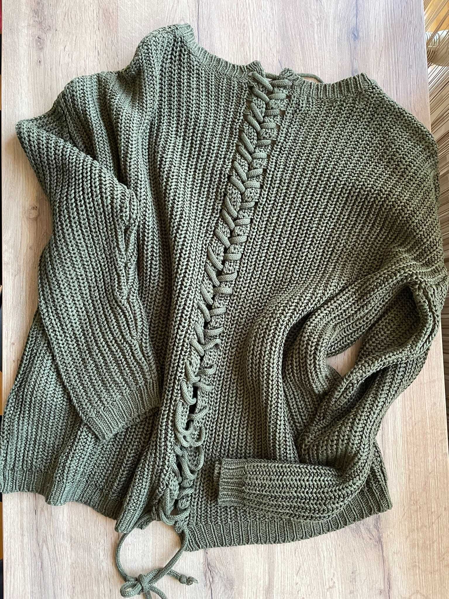 Damski sweter z wiązaniem Vero Moda, rozmiar XS.