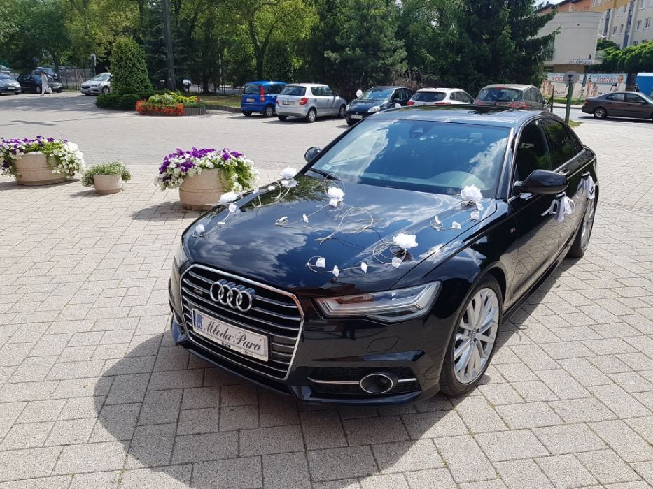 Auto do ślubu Samochód na wesele Audi A 6 c7 s line matrix 2016 r.
