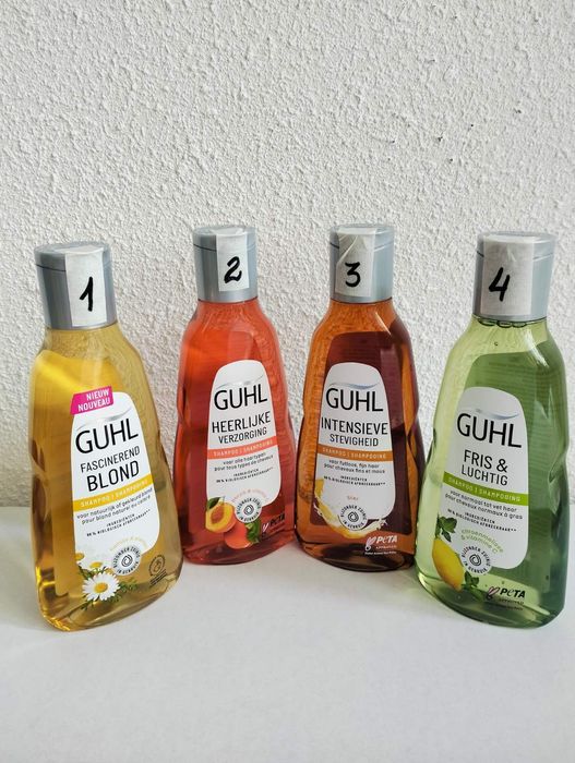 Шампунь Guhl 250 ml, гелі, засоби для маскування жовтизни фарбованого