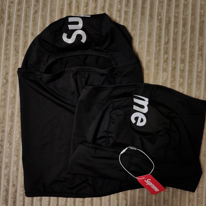 Балаклава supreme із рефлективним, світловідбиваючим логотипом