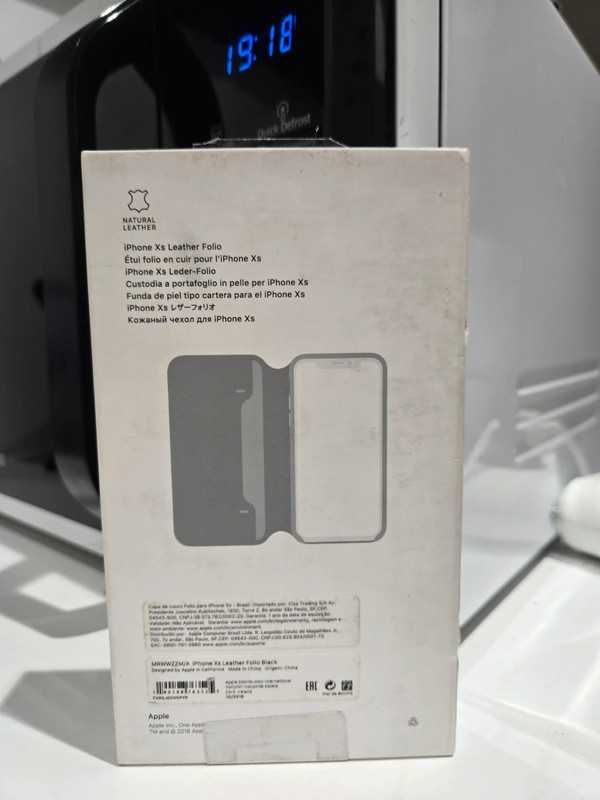 Iphone xs Leather fólio black