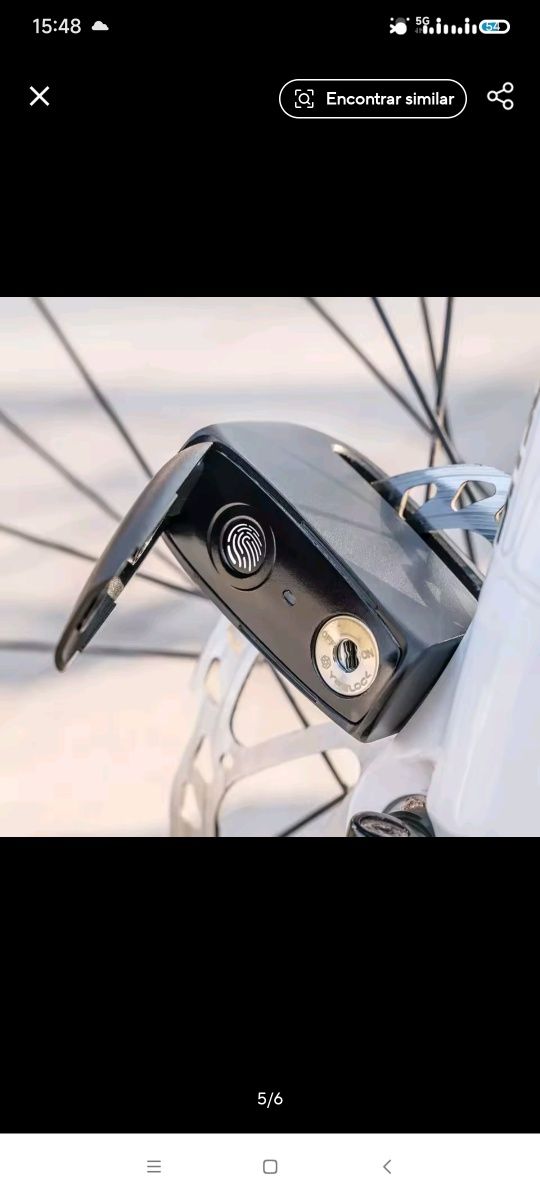 Cadeado inteligente com fingerprint