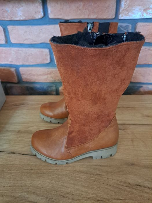 Ciepłe kozaczki dla dziewczynki rozmiar 29 Kornecki