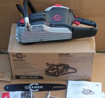 CRAMER 82V,2.5 квт,аккумуляторная пила с акб и ЗП,самая мощная!