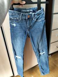 Jeansy Denim H&M r128cm