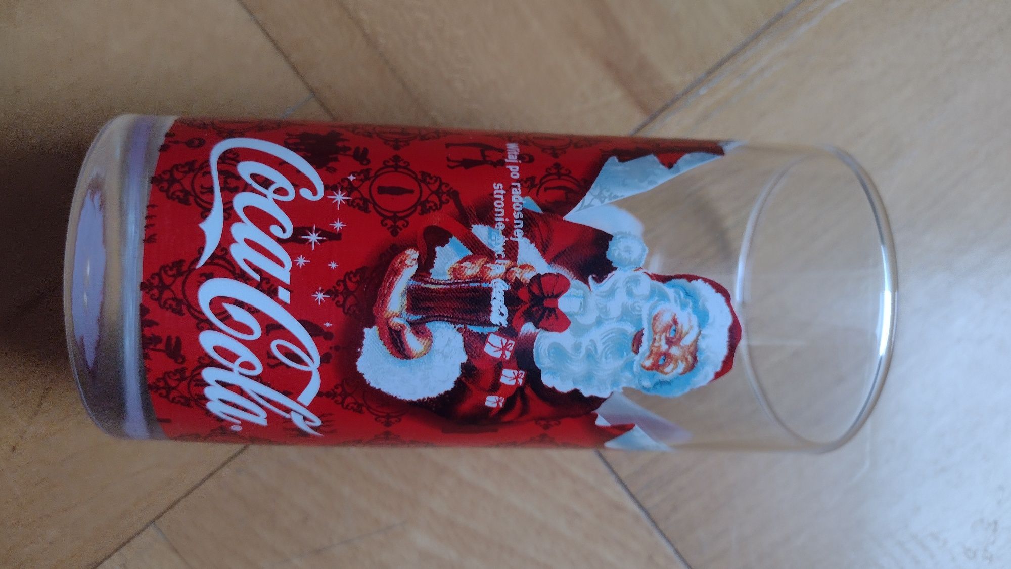 Szklanka Coca-Cola z Mikołajem+kubki świąteczne