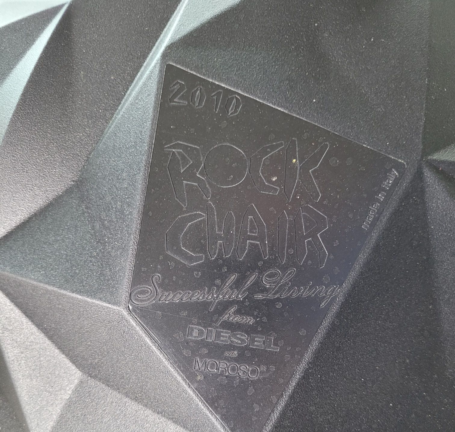 Krzesło Rock Chair, Włoszech Firma Moroso zielono czarne