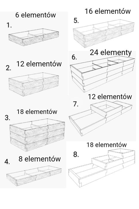 Warzywniak betonowy, donice