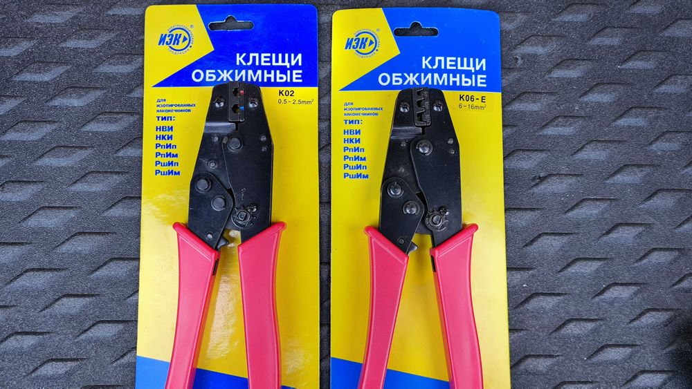 Кримпер Клещи обжимные IEK К0-2 (TKL10-D05-D25); К0-6Е (TKL20-006-016)