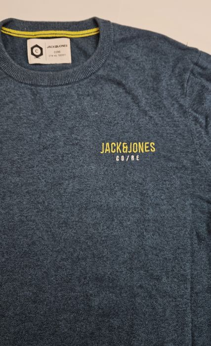 Sweter Męski Jack&Jones Co/Re Niebieski Rozmiar L