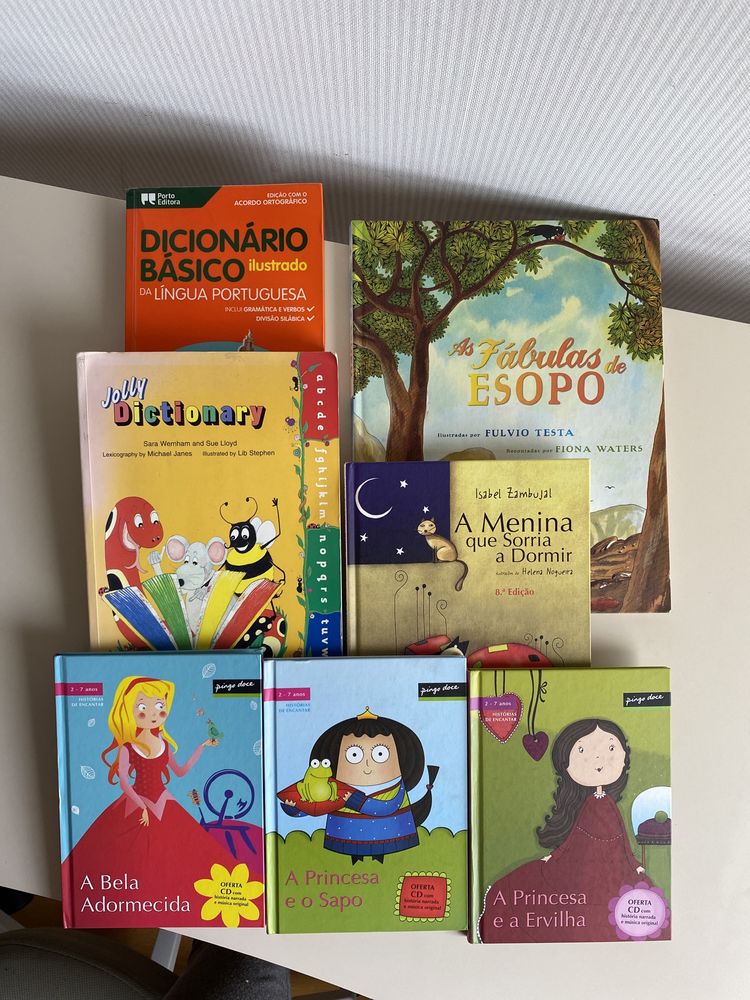 Livros infantis em bom estado