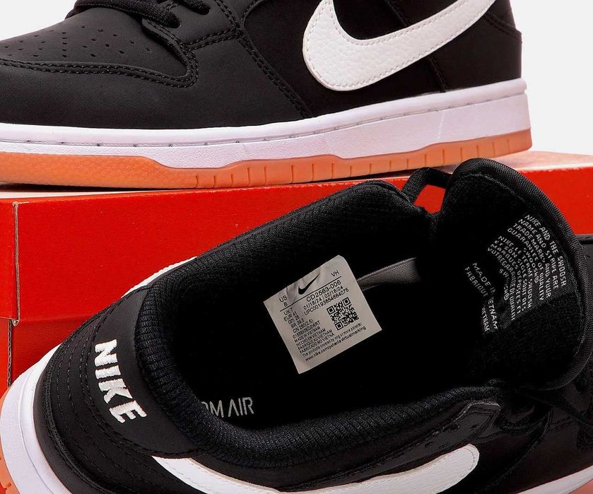 Мужские кроссовки Nike SB Dunk Low "Black-White" Размеры 40-45