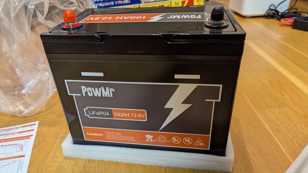 Акумулятор LiFePo4 PowMr 12v, 100Ah, 1280Wh, Mini