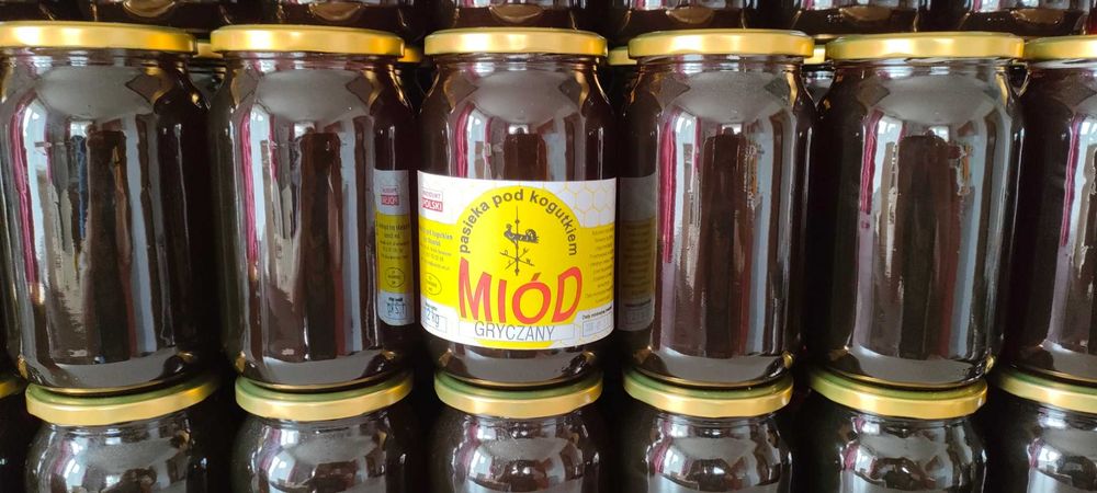Miód gryczany z własnej pasieki