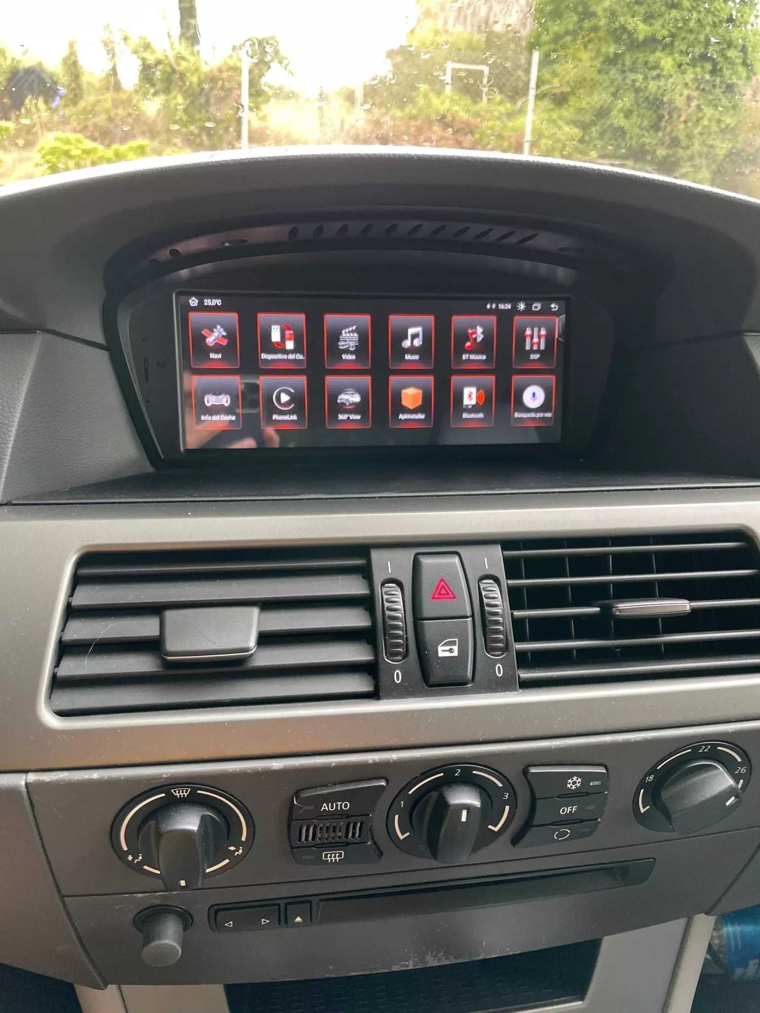 Rádio Android 12 BMW - Modelos E60 E61 E90 E91 E92 E93 E63 E64