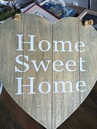 Zara Home Drewniane serce  Home sweet Home rustykalna ozdoba