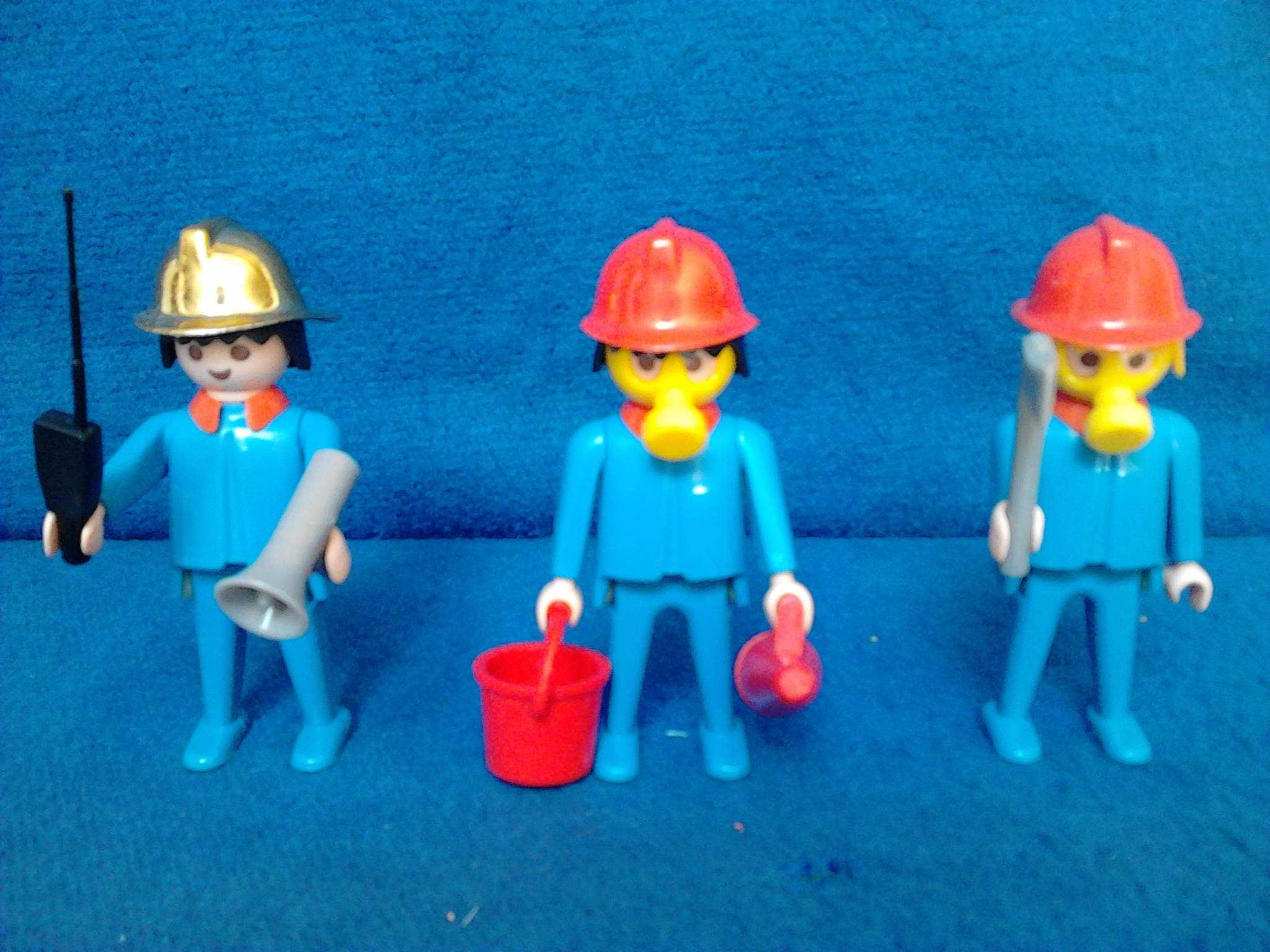 Playmobil / Famobil 3491 Bombeiros com Equipamento (1980) Vintage Raro