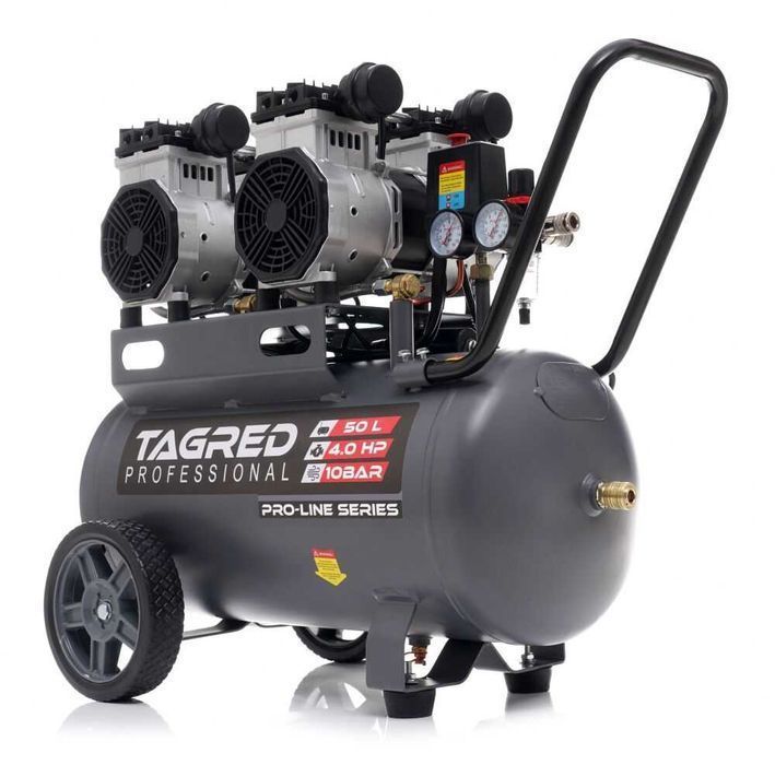 10bar sprężarka bezolejowa 50l 4 tłoki kompresor bezolejowy 50l 4tłoki