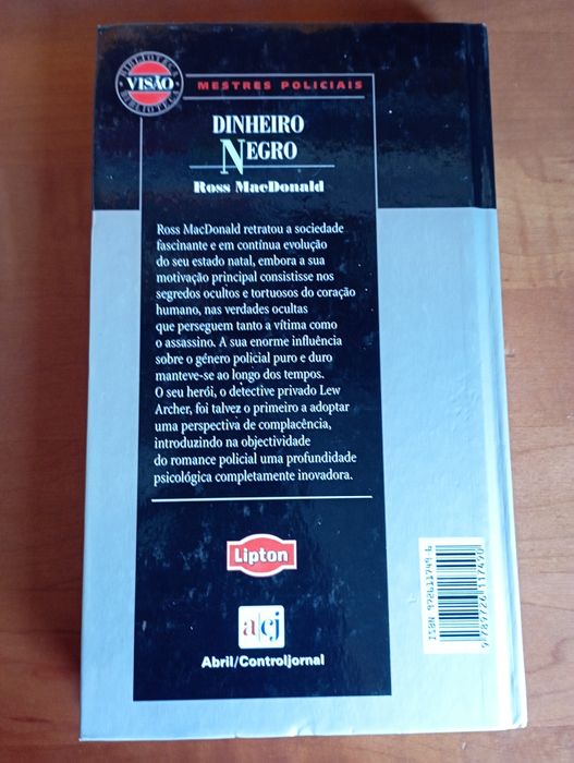 Livro Dinheiro Negro - Ross MacDonald capa dura novo