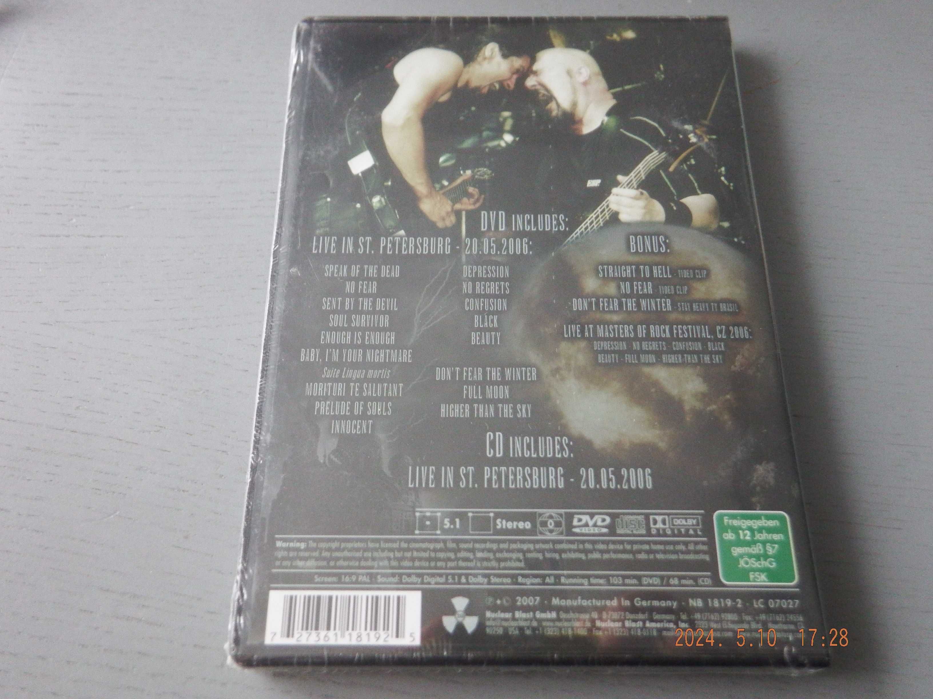 RAGE - Full moon in St. Petersburg  CD + 2 DVD