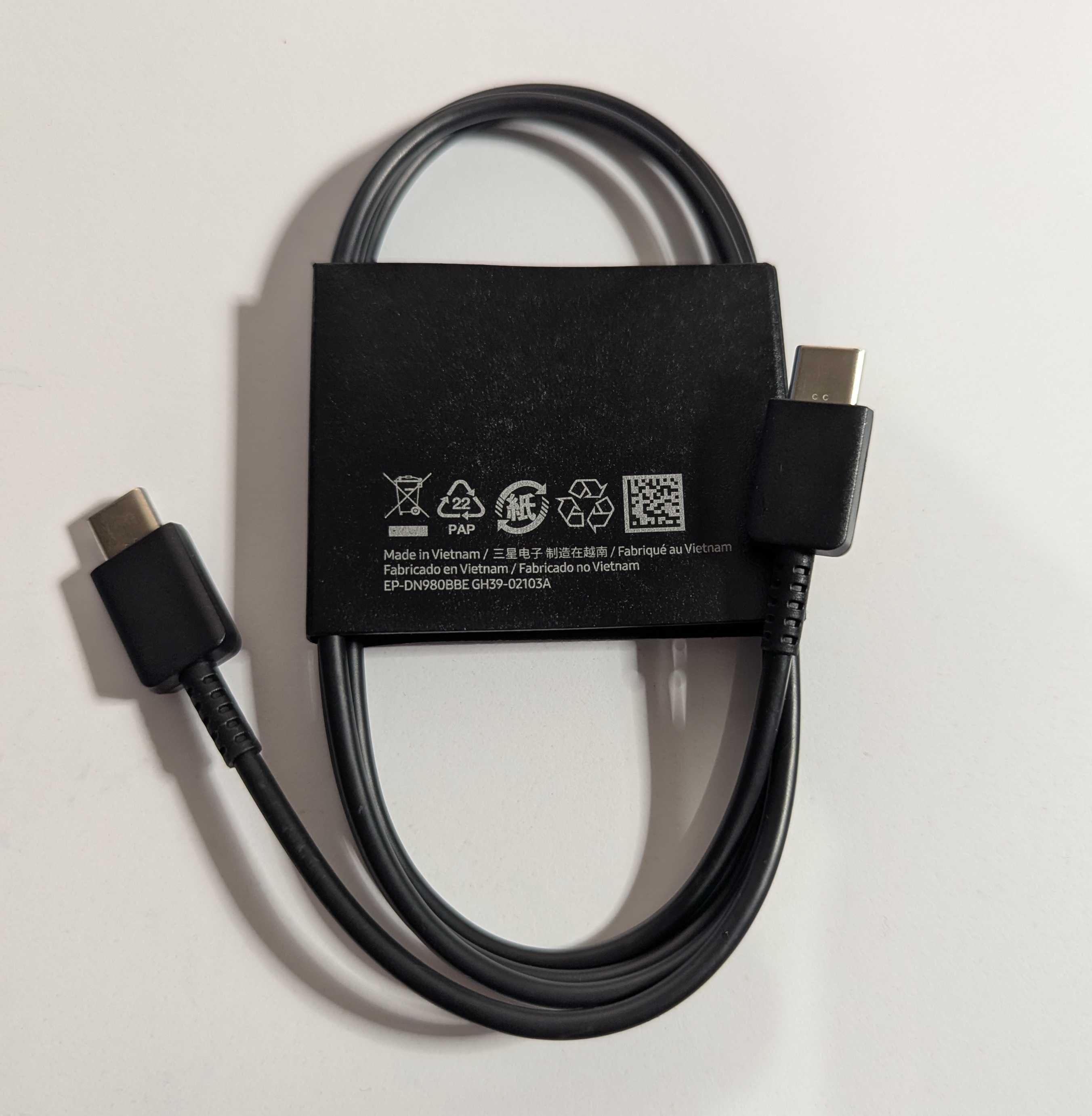 Оригінал Samsung 100W USB-C to USB-C 1m Комплектний швидка зарядка