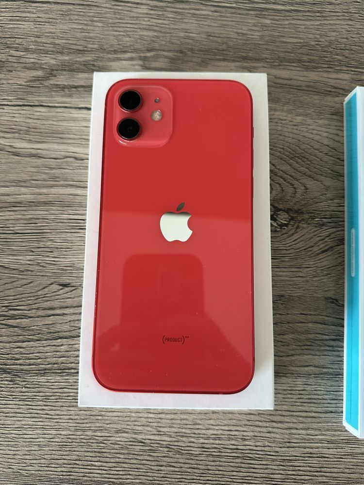 iPhone 12 Red 64 GB, kondycja 92%, Stan bardzo dobry, Bez blokad