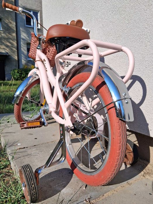 Rower dziecięcy vintage różowy 16" Toimsa