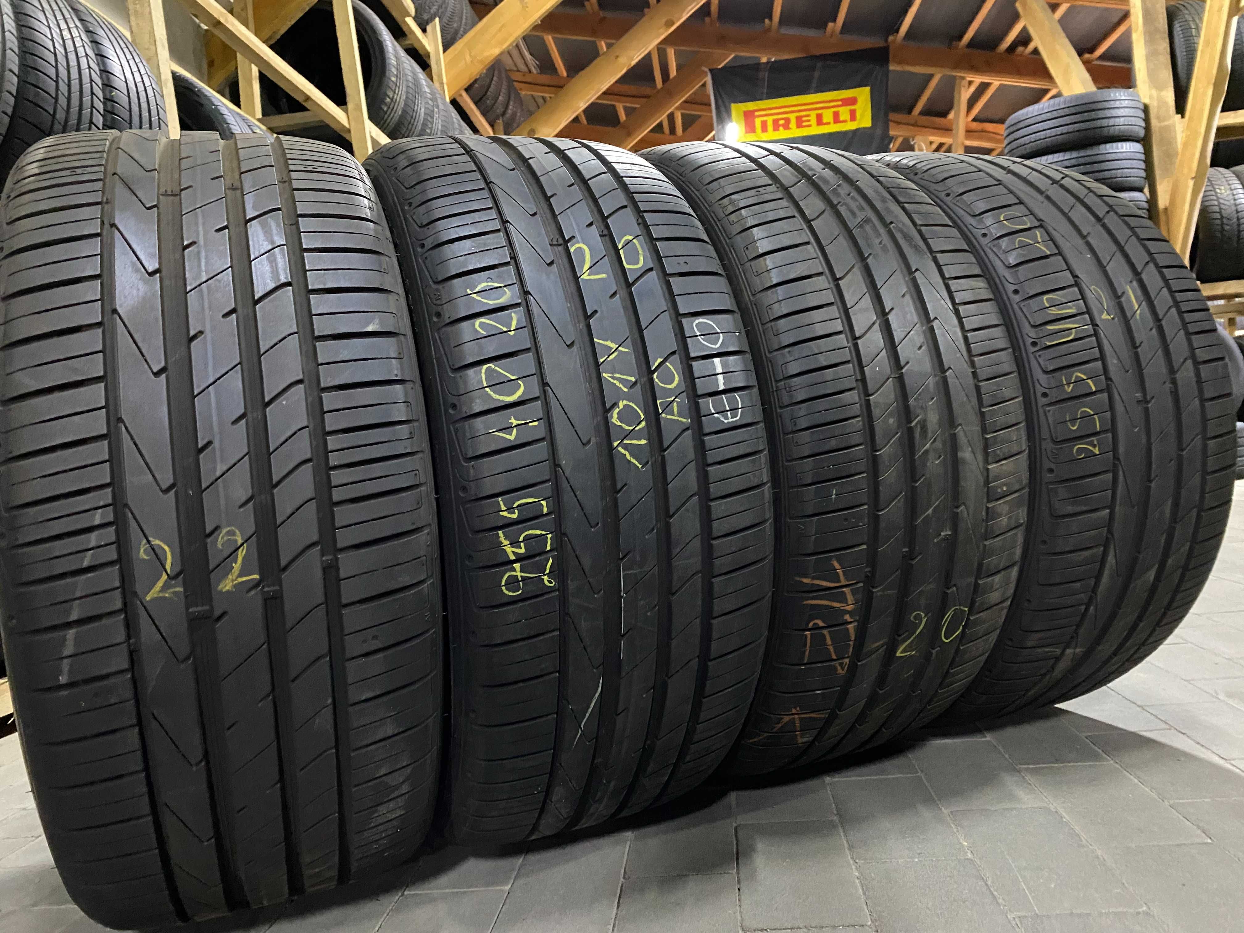 Літні шини 255/40R20 Hankook Ventus S1evo2 6.5-7+мм 2020-2021рік 4шт