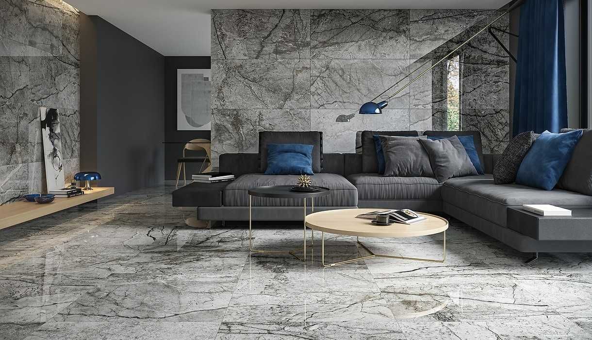 Gres szkliwiony ESSENTIAL Grey Polished 59,8 x 59,8 OPOCZNO