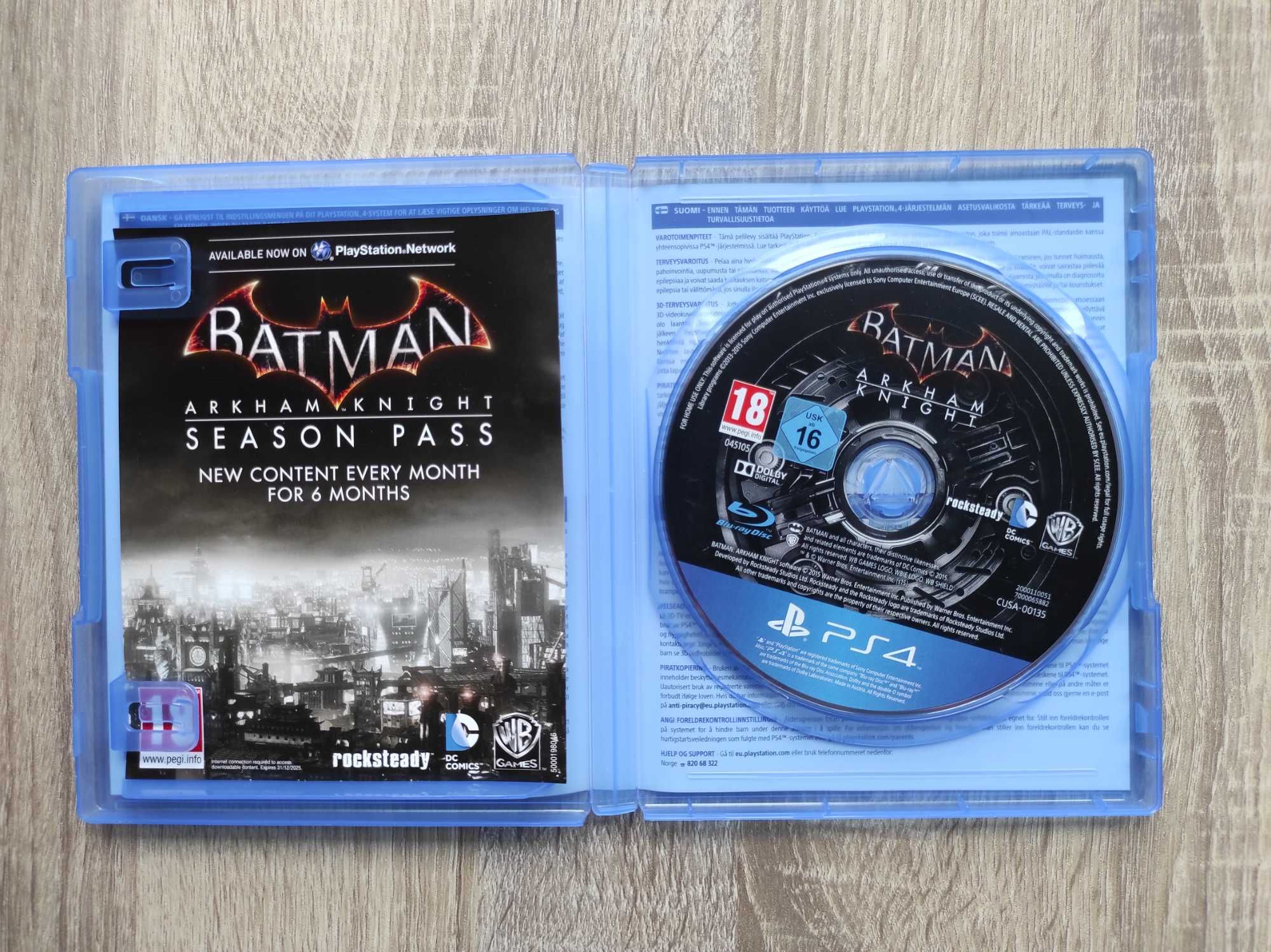 Batman: Arkham Knight PL - PS4 - Stan Płyty BDB