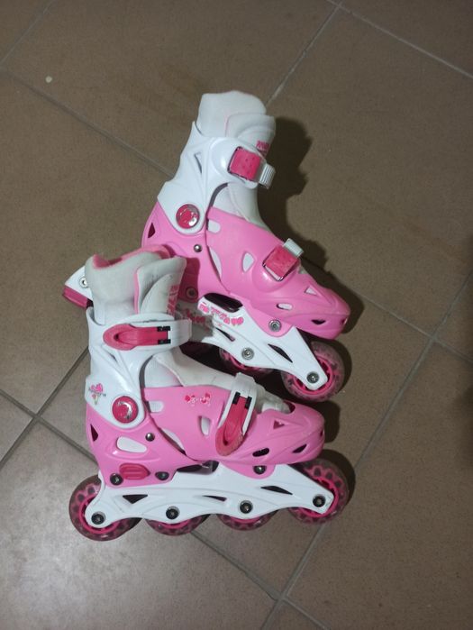 Łyżworolki dziecięce dziewczynka Raven 4w1