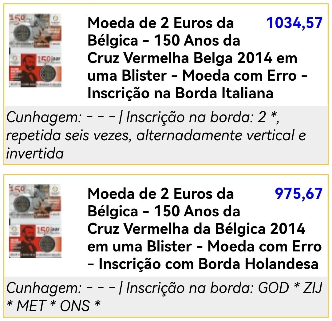 Moedas Comemorativas 2€