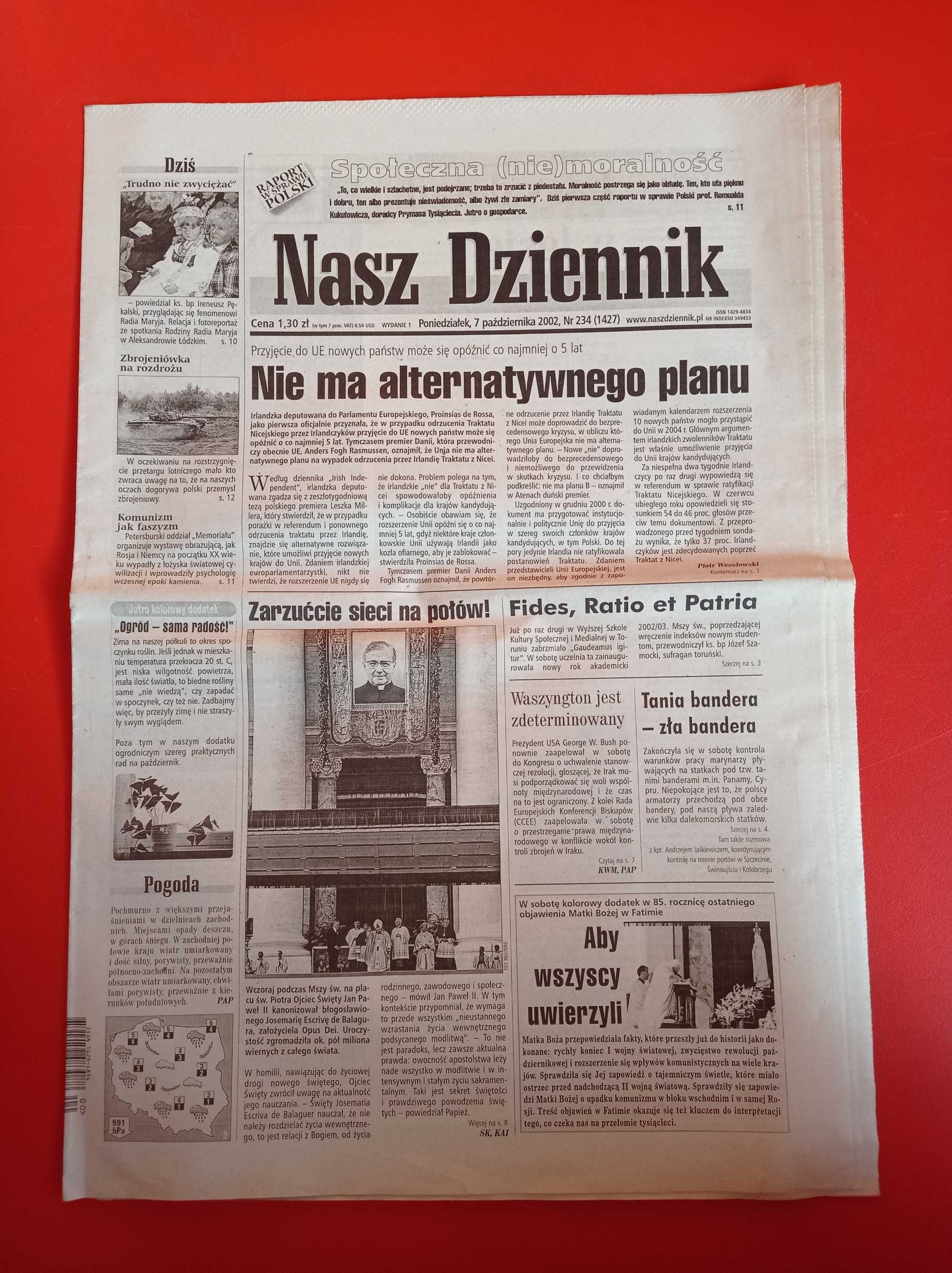 Nasz Dziennik, nr 234/2002, 7 października 2002