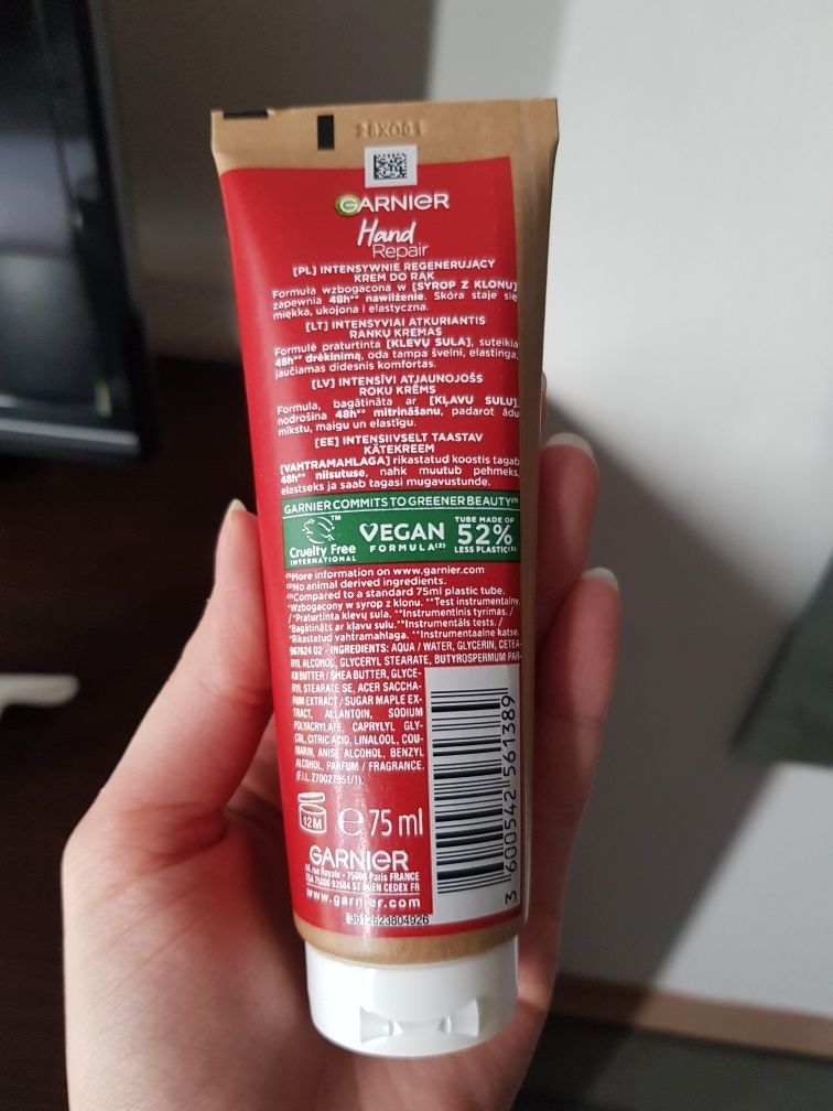 Garnier krem do rąk hand repair regenerujący 75 ml