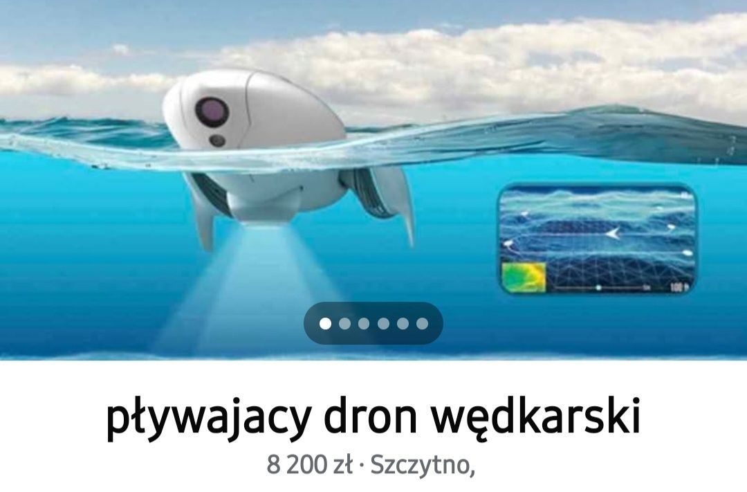 Dron wodny pływający