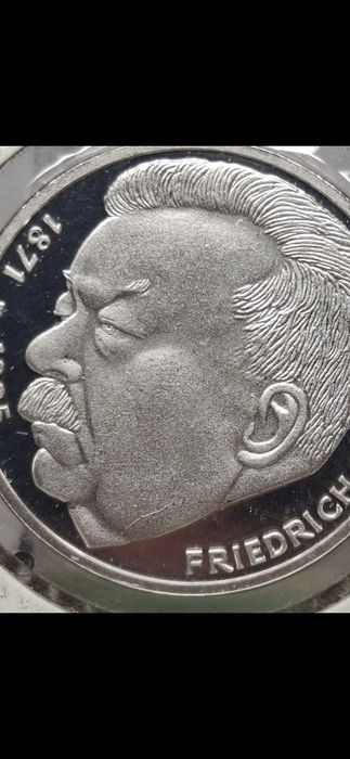 5 Mark JFriedrich Ebert 1975r srebro