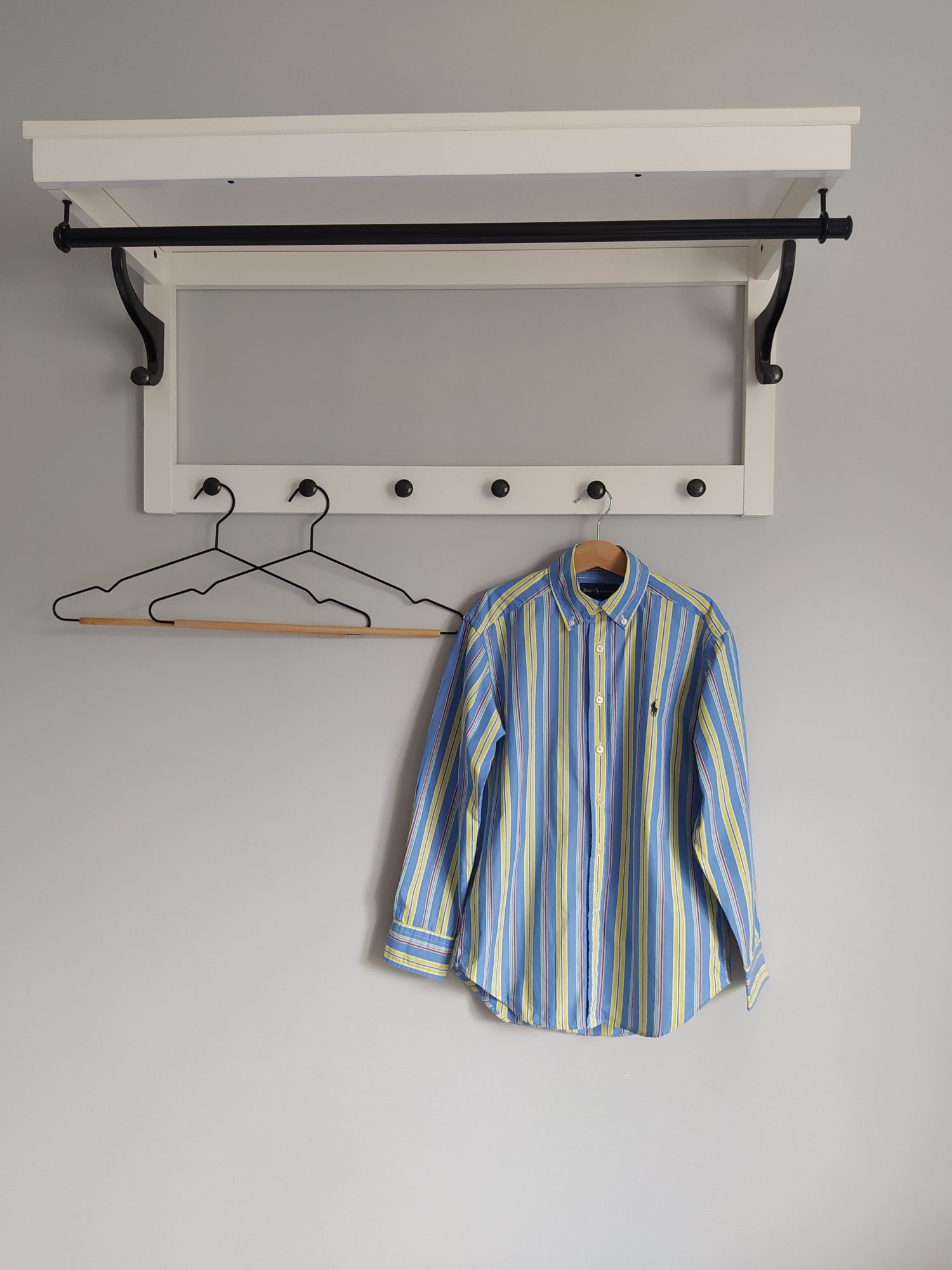 Chłopięca koszula w paski, 100% cotton Ralph Lauren S (8)