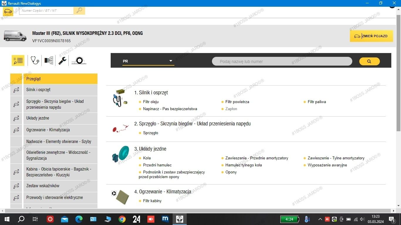 Dealer online Renault dialogys części procedury i.t d