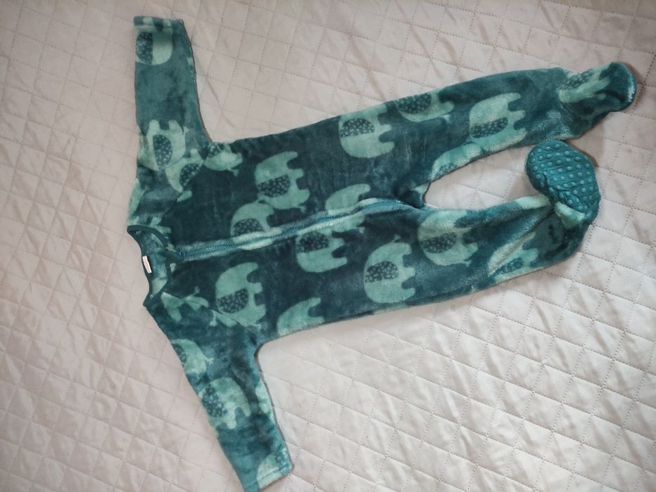 Теплий махровий чоловічок, піжама, комбінезон Next 9-12 міс 80 см