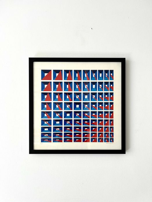 Serigrafia de Artur Rosa 1972 Emoldurada