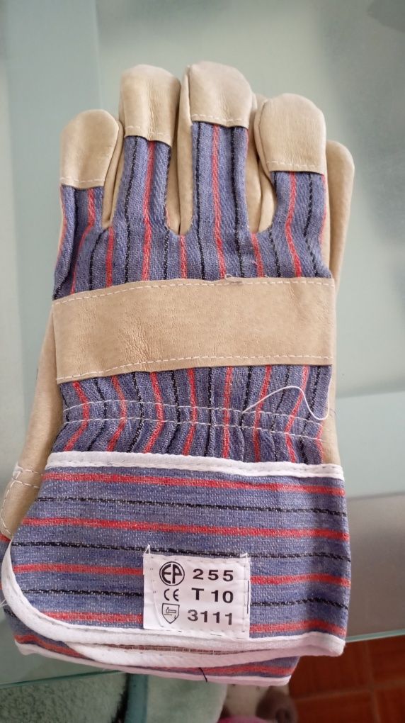 Conjunto de 10 pares de luvas trabalho