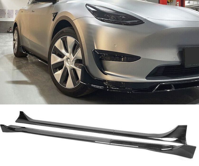 Накладки на пороги Tesla Y