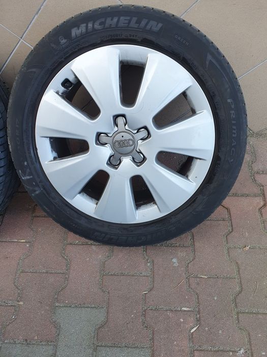 Oryginalne Felgi aluminiowe 17" Audi A6 5x112 ET45+225.50.17 Michelin