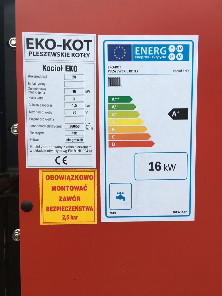 Kocioł Piec na drewno węgiel zasypowy kotły 16 kw