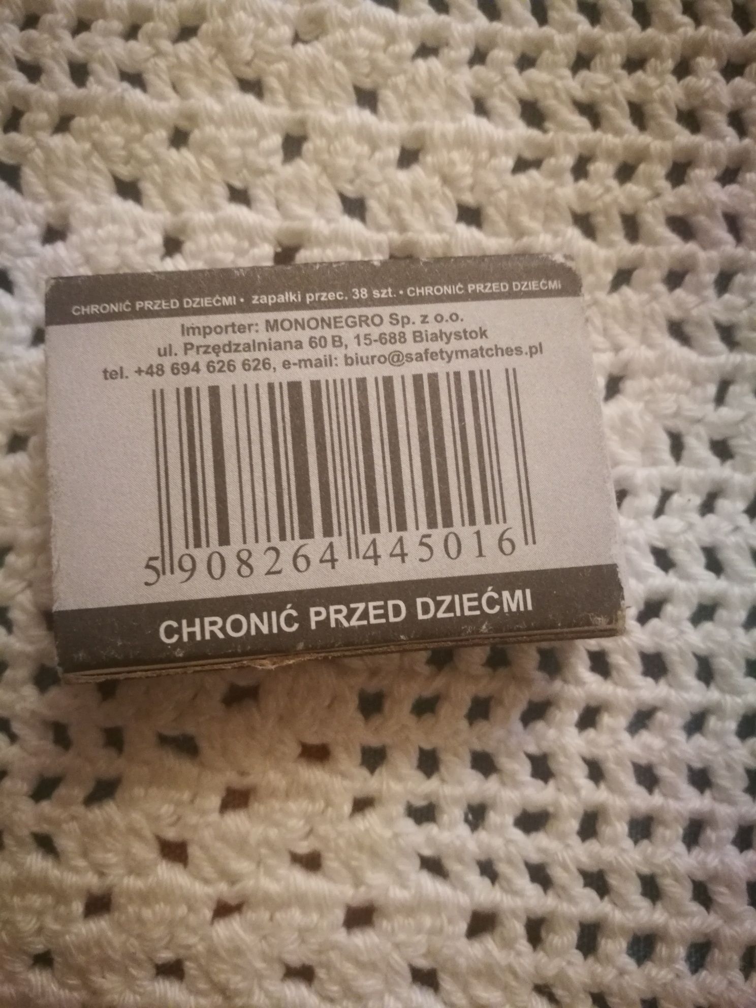 Oryginalne kolekcjonerskie pudełko zapałek
