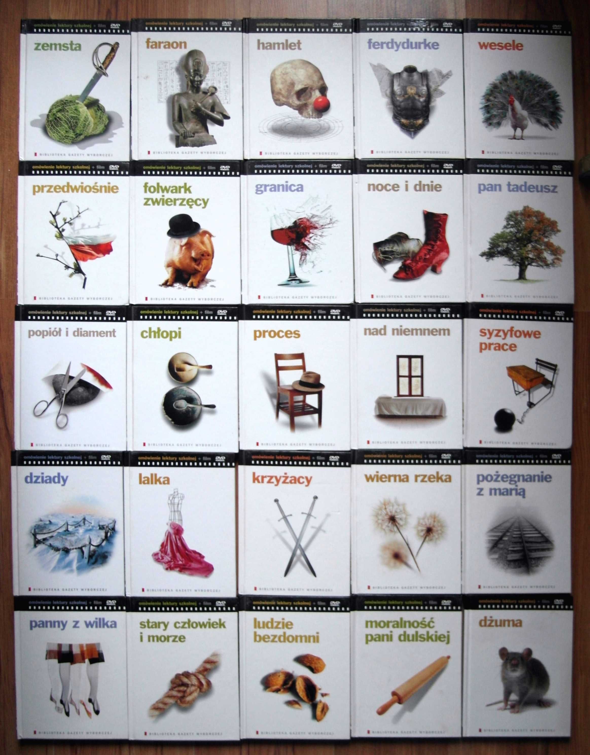 25 DVD filmy lektury Gazety Wyborczej  Wajda Kawalerowicz Konwicki Has