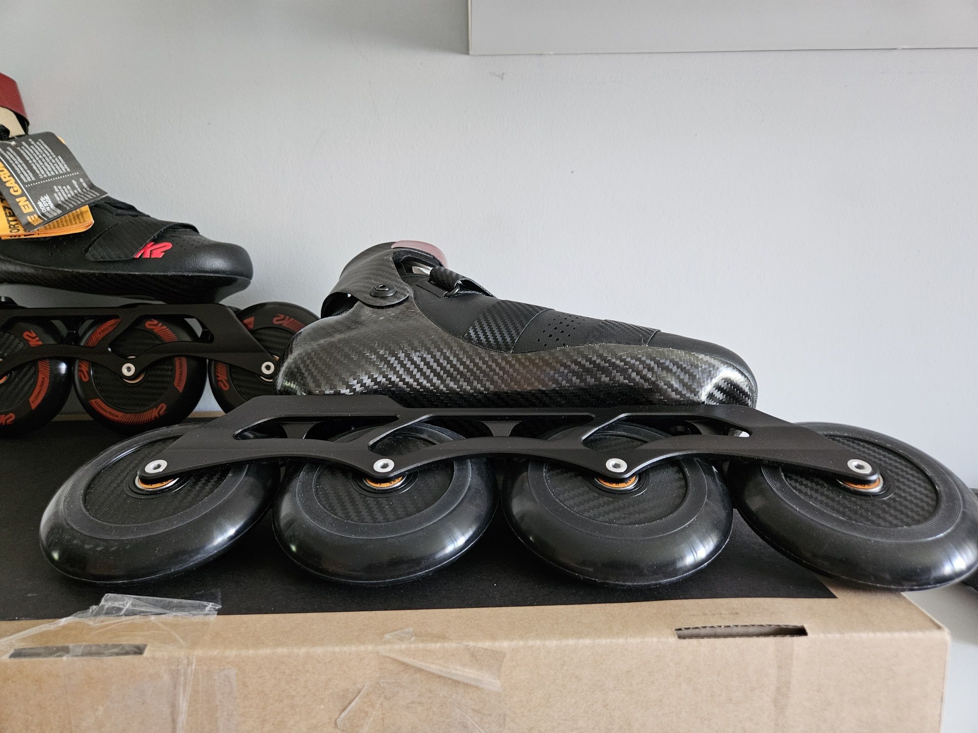 Rolki K2 Redline 110 Carbon - Czarno/Czerwone r.44