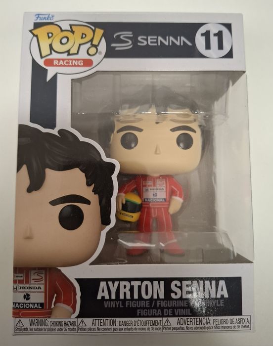 Funko Pop! de Ayrton Senna, número 11 de la línea Racing.