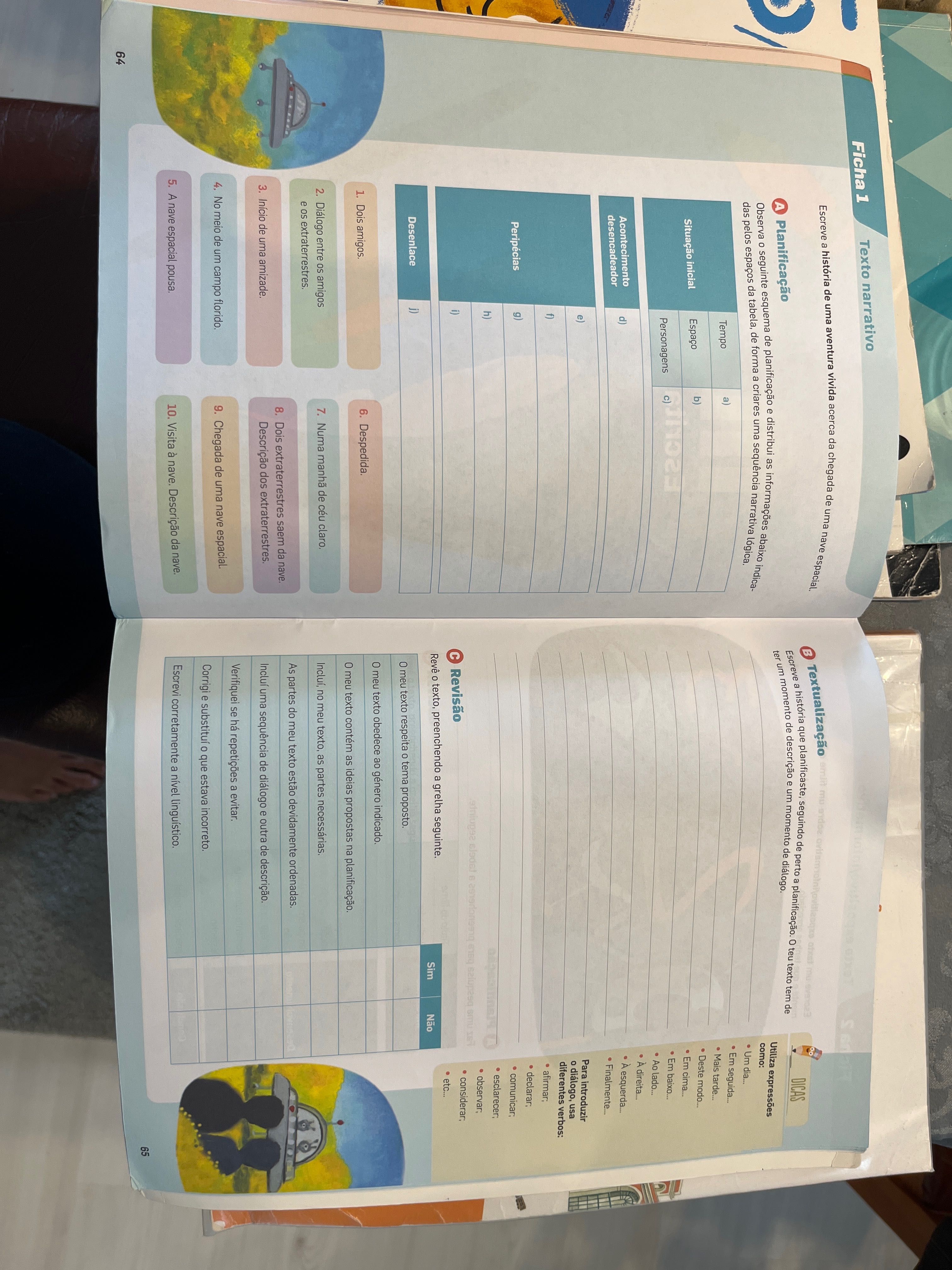 Livro escolar Português 6